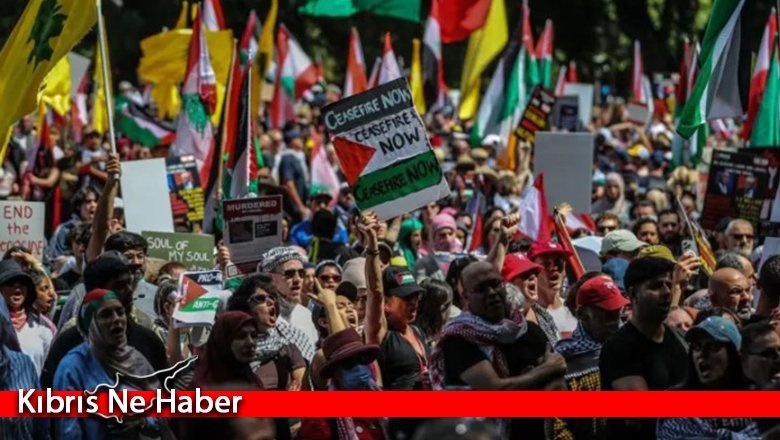 7 Ekim saldırılarının birinci yılı: Dünyanın birçok kentinde Filistin'e destek gösterileri düzenlendi