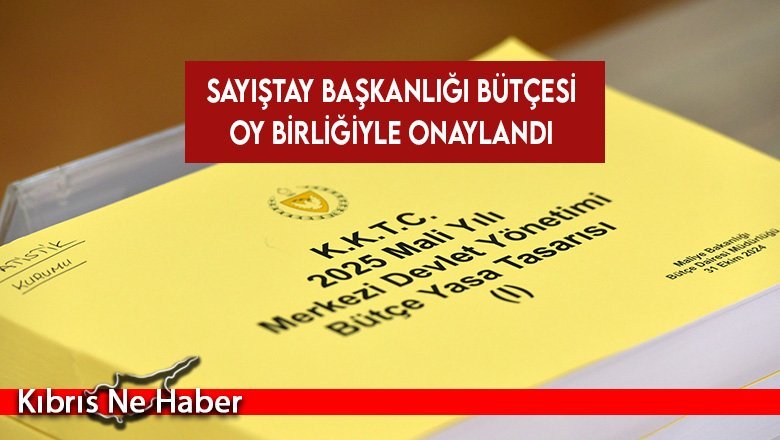 Sayıştay Başkanlığı bütçesi oy birliğiyle onaylandı