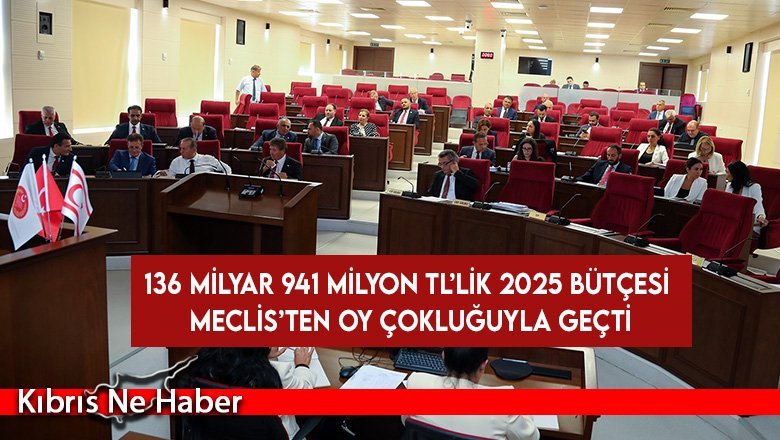 2025 Mali Yılı Merkezi Devlet Yönetimi Bütçe Yasa Tasarısı Meclis’ten oy çokluğuyla geçti