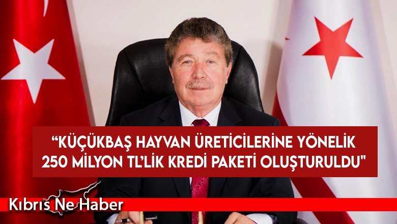 Üstel: Küçükbaş hayvan üreticilerine yönelik 250 Milyon TL’lik kredi paketi oluşturuldu