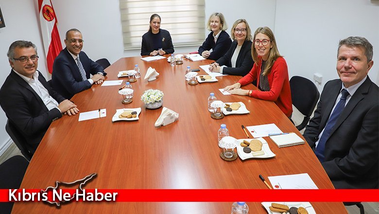 Erhürman, AB Yapısal Reform Destek Ofisi yetkilileriyle görüştü