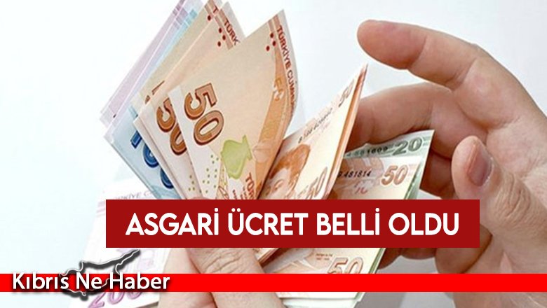 Asgari ücret belli oldu