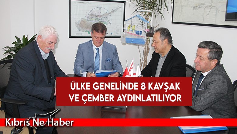 Ülke genelinde 8 kavşak ve çember aydınlatılıyor