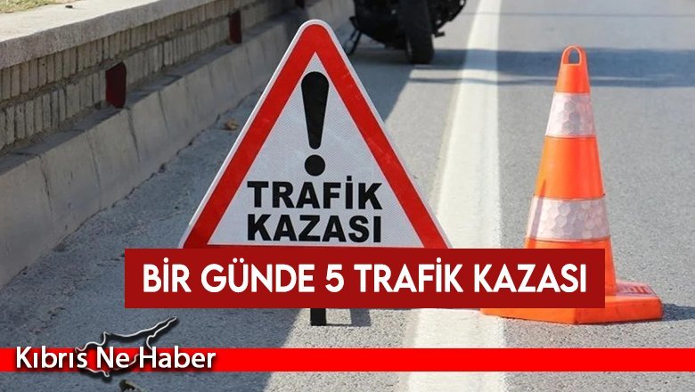 Bir günde 5 trafik kazası: Alkollü sürüş ve dikkatsizlik kazaya sebebiyet verdi
