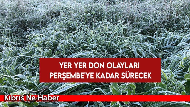 Yer yer don olayları Perşembe'ye kadar sürecek