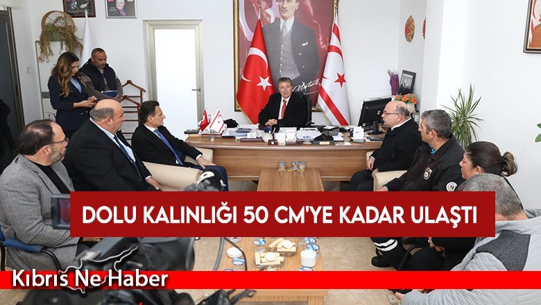 Başbakan Üstel, dolu afeti nedeniyle Erenköy- Karpaz Belediyesi’ni ziyaret etti