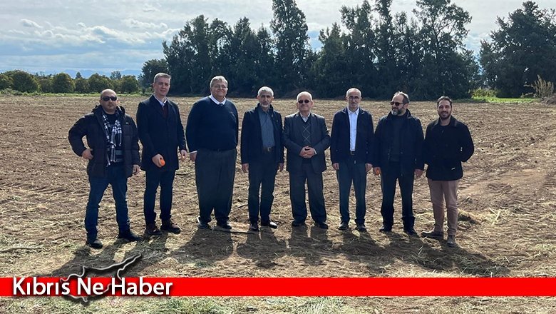 “100. Yılda 1 Milyon Fidan Projesi” kapsamında Güzelyurt'ta vakıf arazisine fidan dikildi