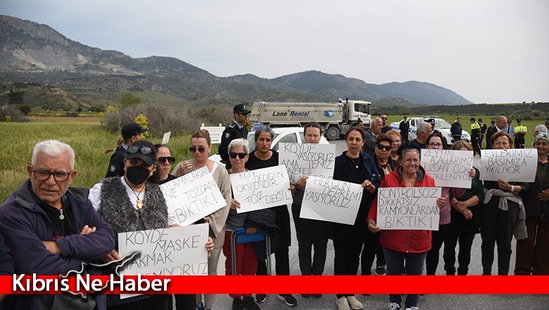 Dört köy, taş ocaklarının kapatılması talebiyle eylem yaptı