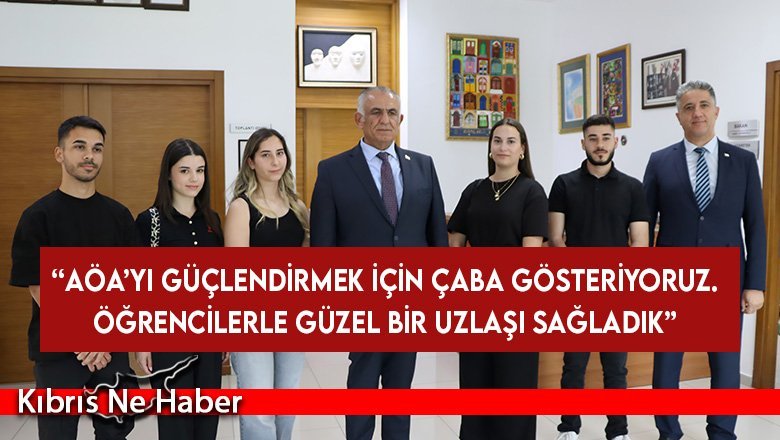 Çavuşoğlu: AÖA’yı güçlendirmek için çaba gösteriyoruz. Öğrencilerle güzel bir uzlaşı sağladık