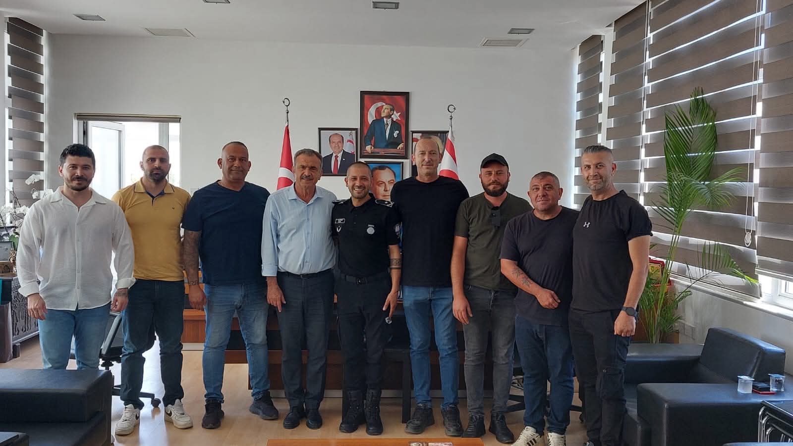 Mağusa Türk Genel İş Sendikası Yeni Yönetiminden Başkan Uluçay’a ziyaret