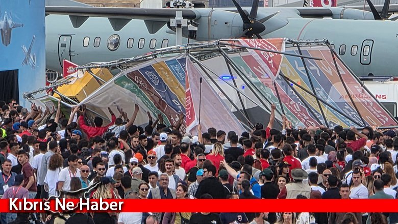 TEKNOFEST KKTC alanında demir platform devrildi: 3 yaralı
