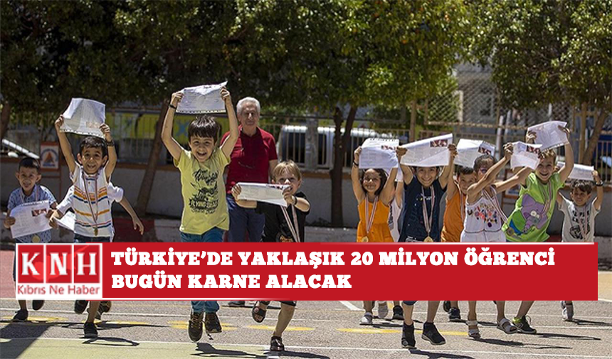 Türkiye'de yaklaşık 20 milyon öğrenci bugün karne alacak