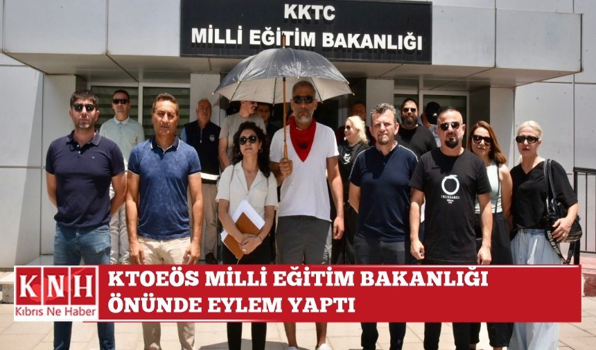 KTOEÖS Milli Eğitim Bakanlığı önünde eylem yaptı