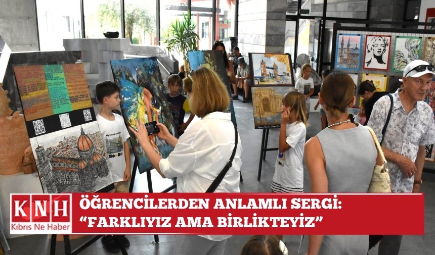Öğrencilerden anlamlı sergi: “Farklıyız ama birlikteyiz”