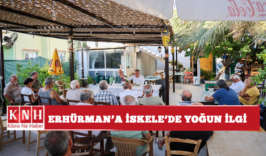 Erhürman’a İskele’de yoğun ilgi
