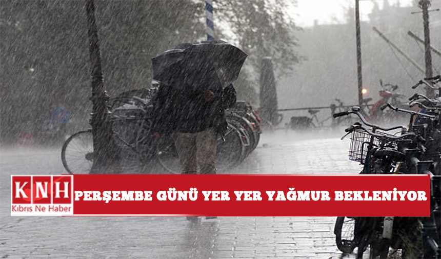 Perşembe günü yer yer yağmur bekleniyor