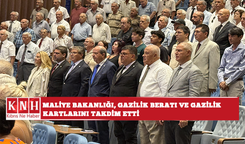 Maliye Bakanlığı, Gazilik Beratı ve Gazilik kartlarını takdim etti