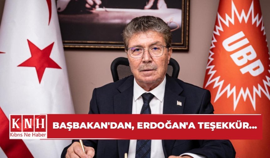 Başbakan'dan, Erdoğan'a teşekkür...