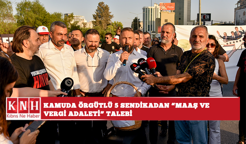 Kamuda örgütlü 5 sendikadan "maaş ve vergi adaleti" talebi