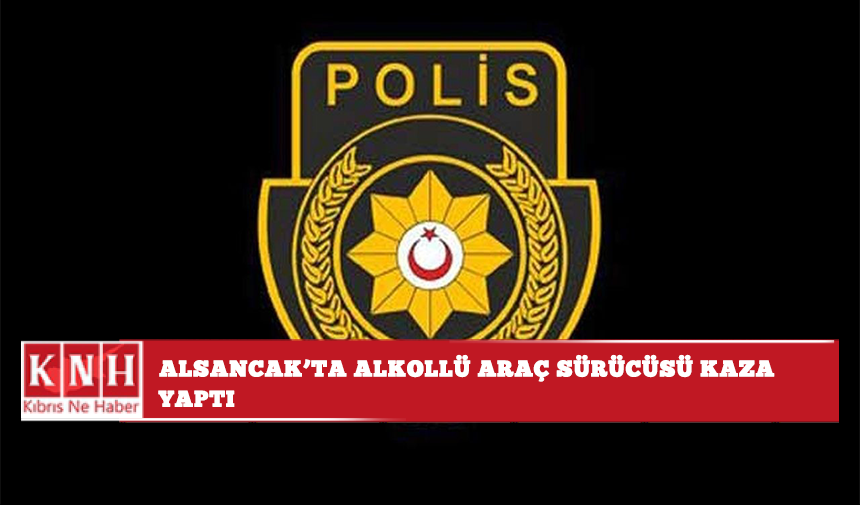 Alsancak’ta alkollü araç sürücüsü kaza yaptı