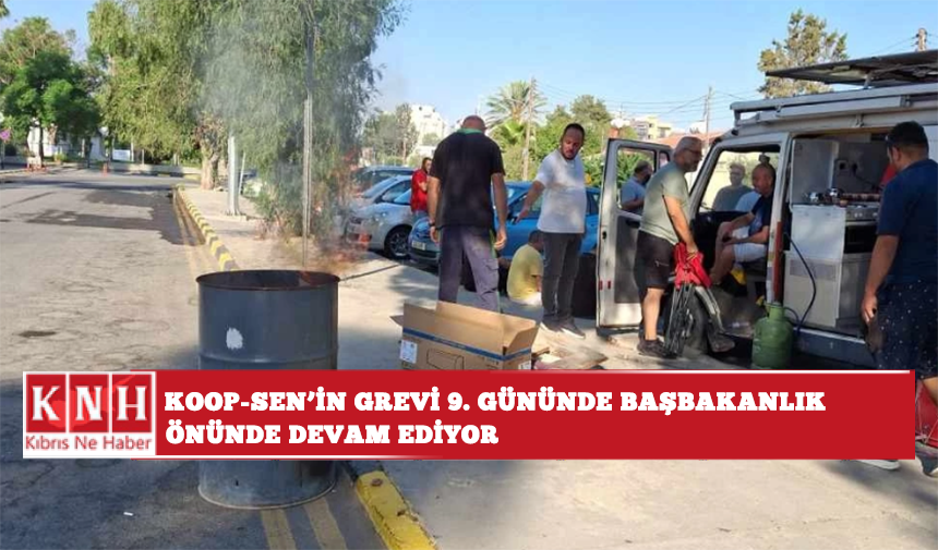 Koop-Sen’in grevi 9’uncu gününde başbakanlık önünde devam ediyor
