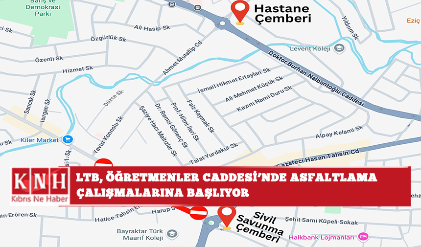 LTB, Öğretmenler Caddesi’nde asfaltlama çalışmalarına başlıyor