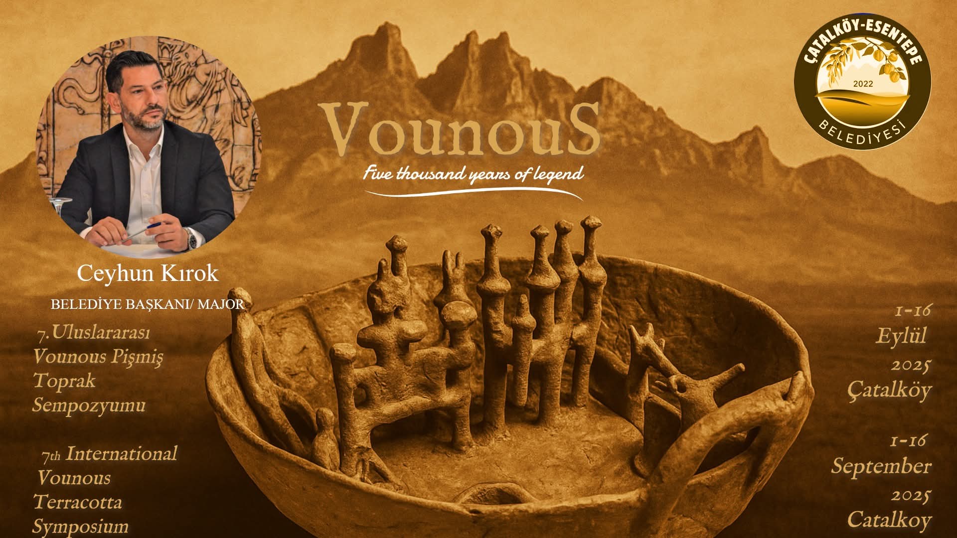 7. Vounous Uluslararası Pişmiş Toprak Sempozyumu bugün başlıyor