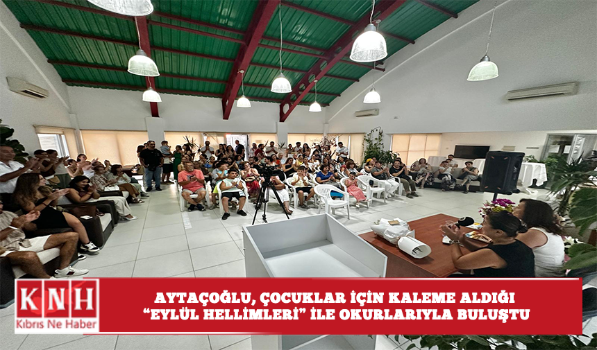 Aytaçoğlu, çocuklar için kaleme aldığı “Eylül Hellimleri” ile okurlarıyla buluştu