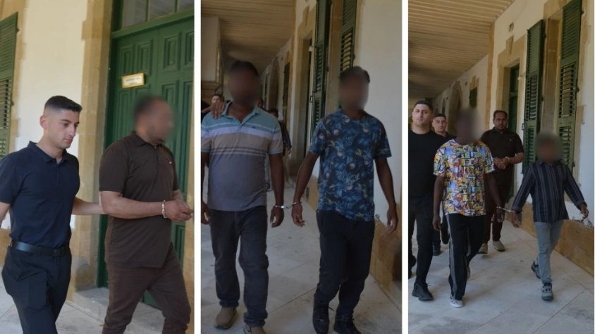 464 ile bin 428 gün arası ülkede izinsiz ikamet eden 5 zanlı 1 hafta tutuklu kalacak!