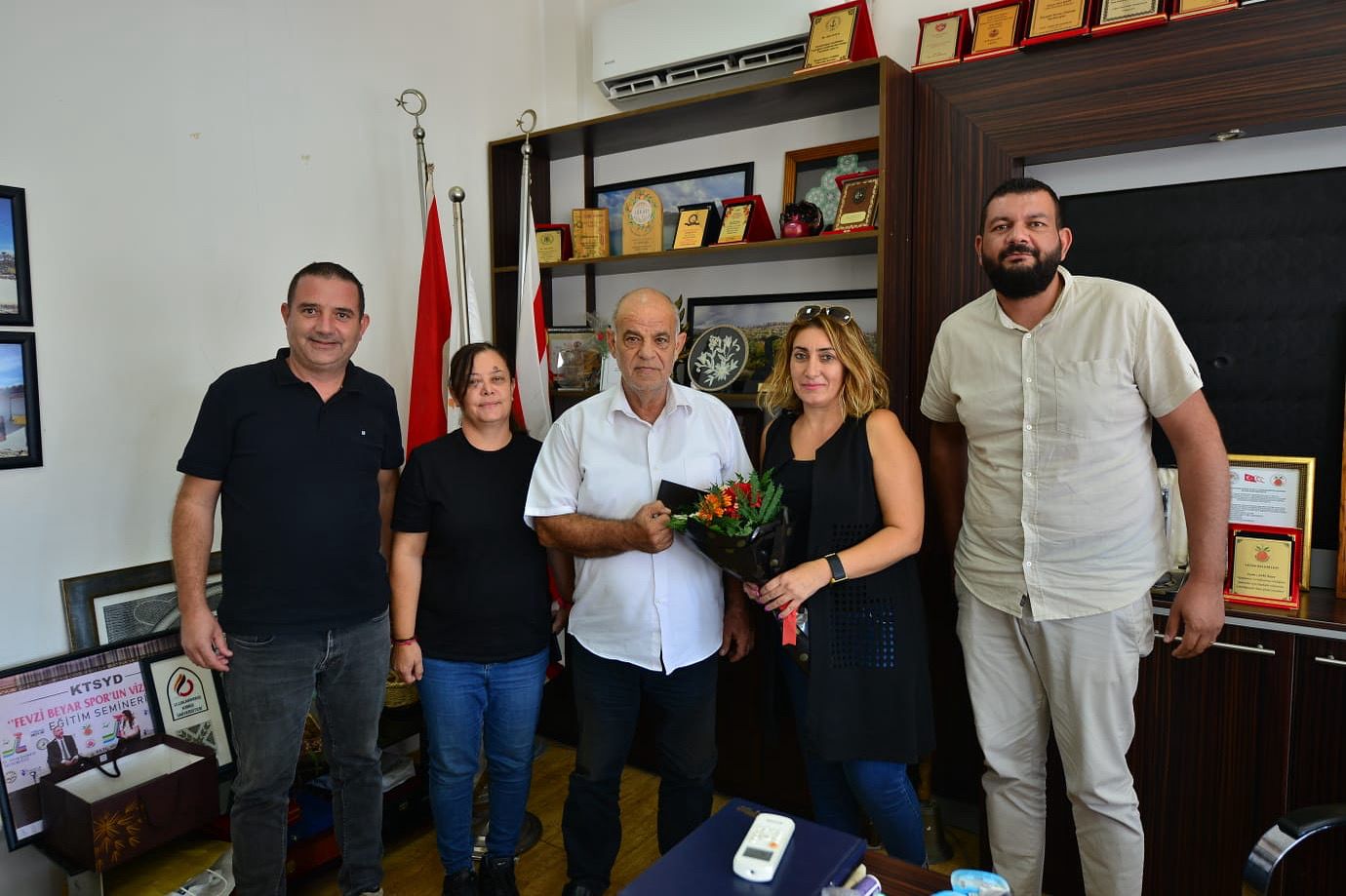 Denizli Spor Kulübü, Lefke Belediyesi’ni ziyaret etti