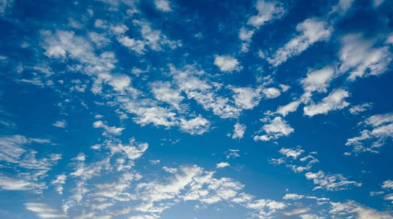 Hava parçalı bulutlu, yağmur yok