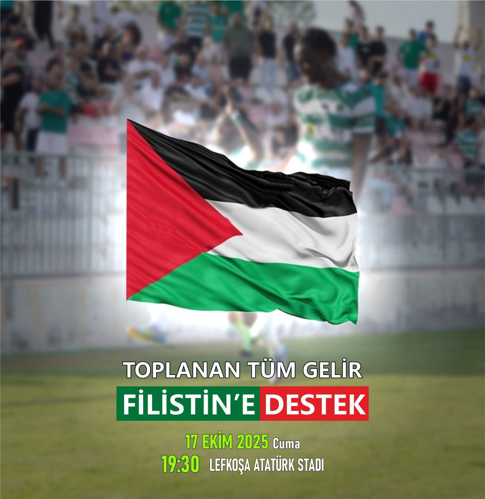 Gençlik Gücü'nden Filistin'e destek maçı