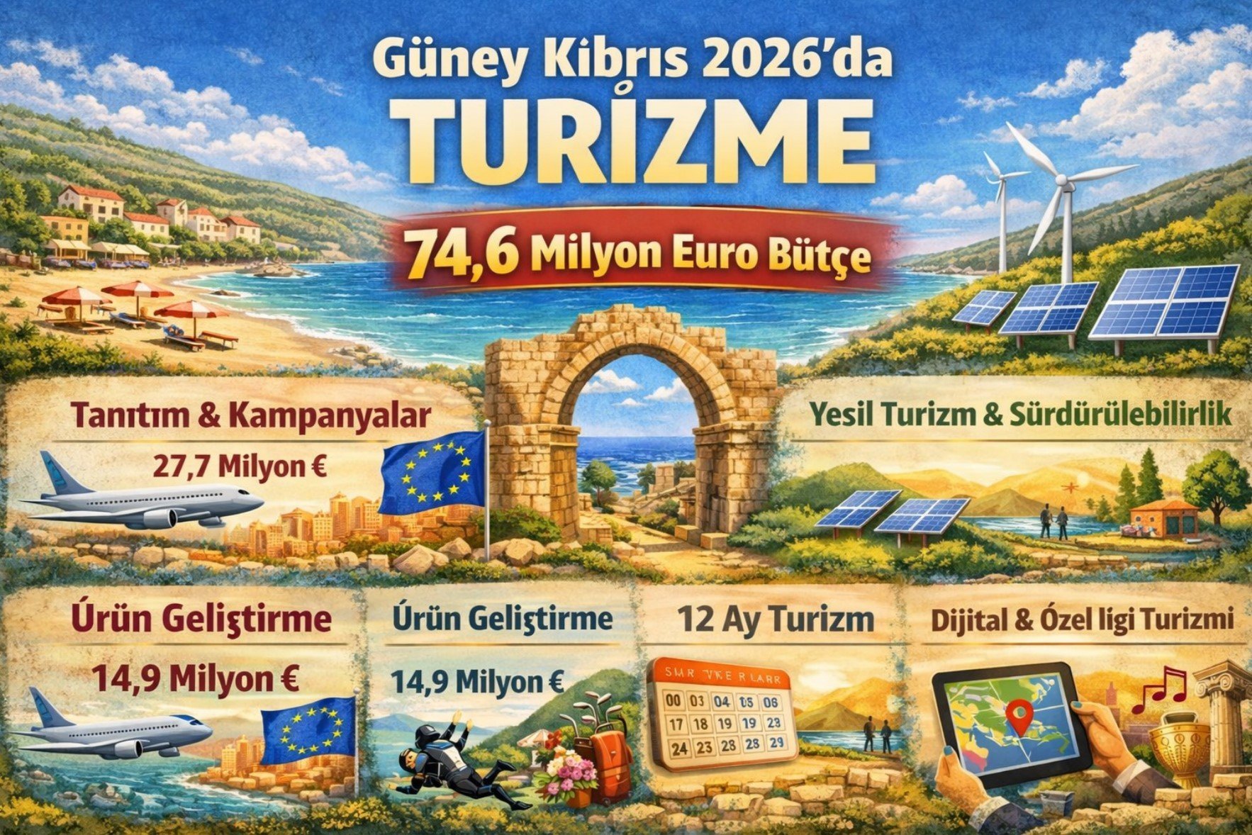 Rumlar 2026’da turizme 74,6 milyon Euro bütçe ayırdı