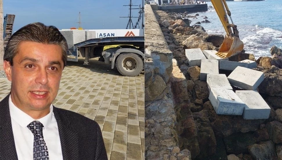 Serhan Aktunç: Girne Antik Liman mendireğinde tamirat başladı, kapsamlı proje de devrede