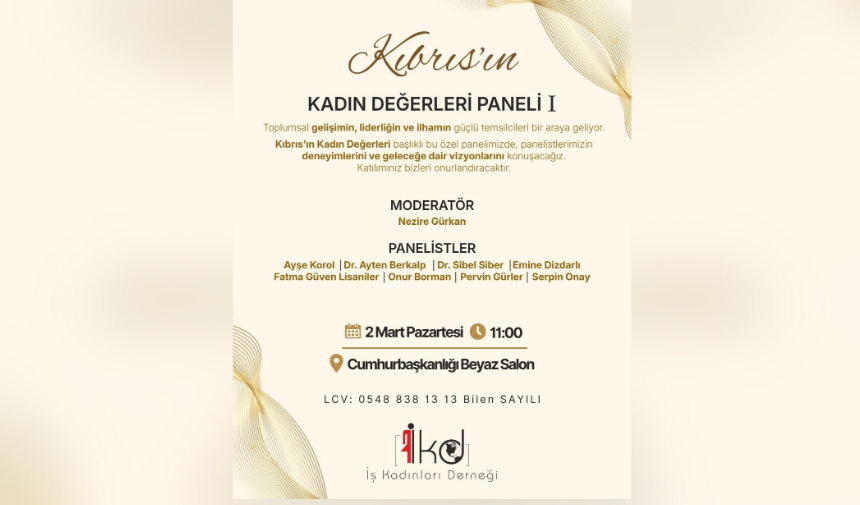 “Kıbrıs’ın Kadın Değerleri Paneli I” yapılıyor