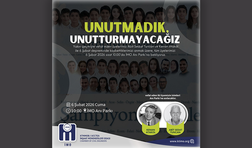 İMO, anma etkinliği düzenliyor