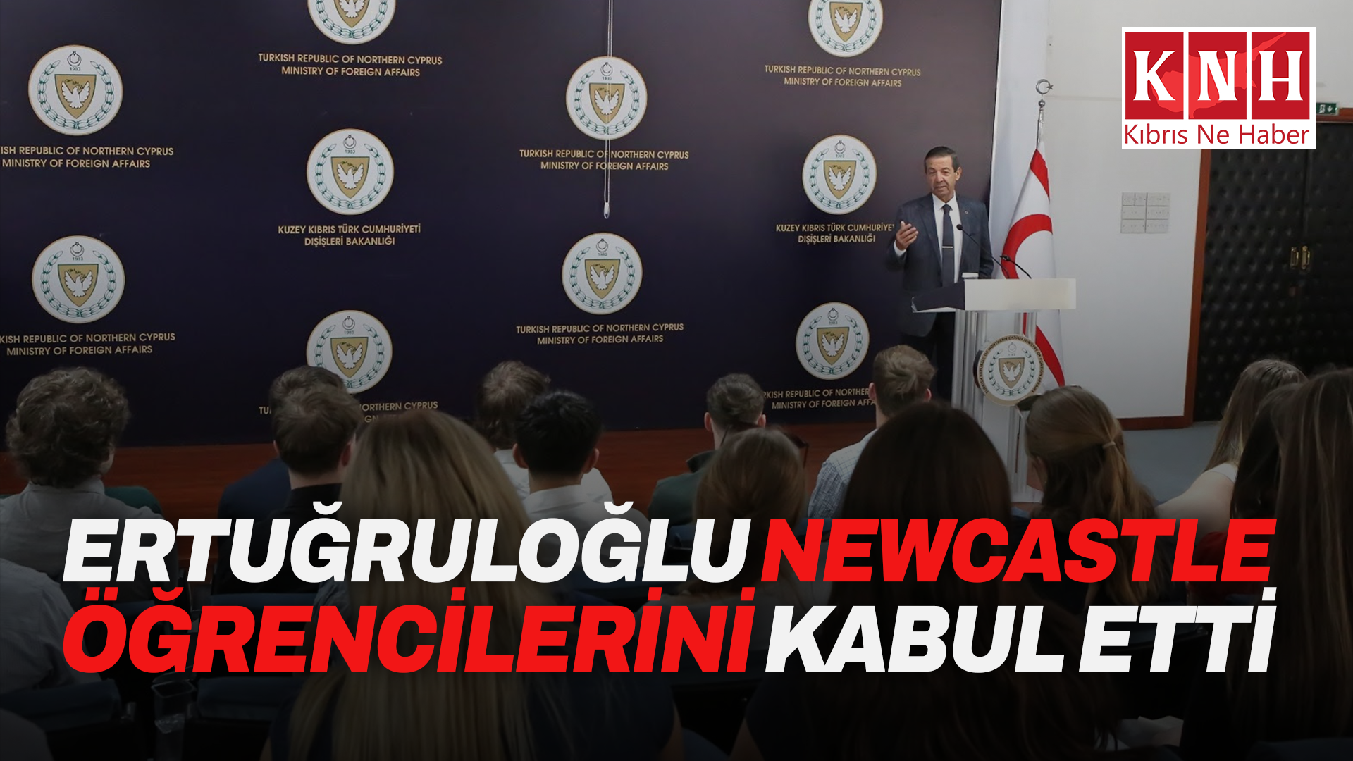 Ertuğruloğlu, Newcastle Üniversitesi öğrencilerini kabul etti