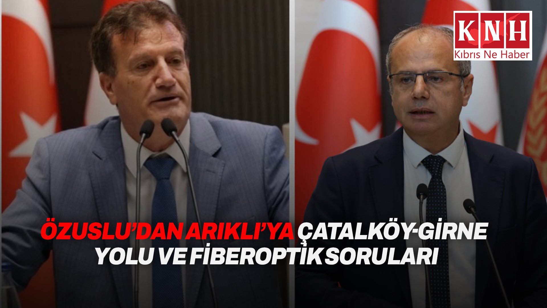 Özuslu’dan Arıklı’ya Çatalköy-Girne Yolu ve Fiberoptik soruları