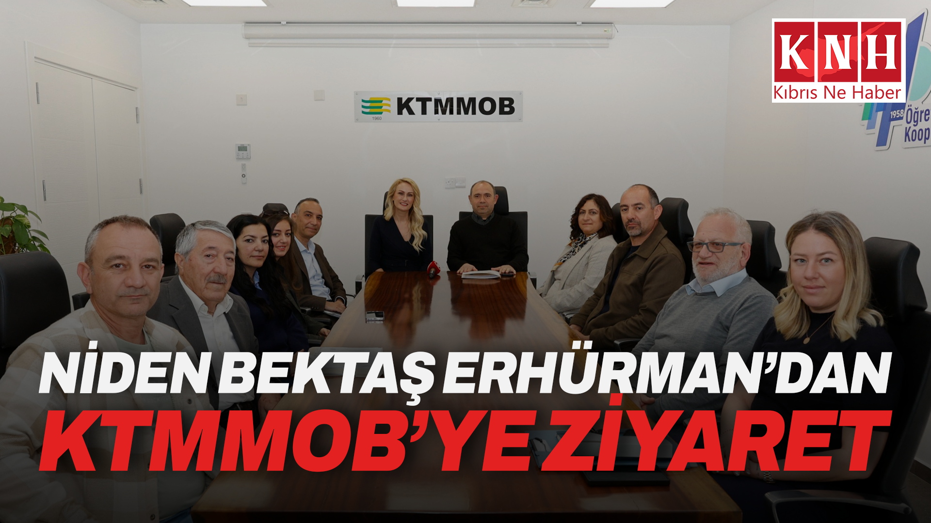 Nilden Bektaş Erhürman, “Yeniden Yeşil Kıbrıs” projesi kapsamında KTMMOB’yi ziyaret etti