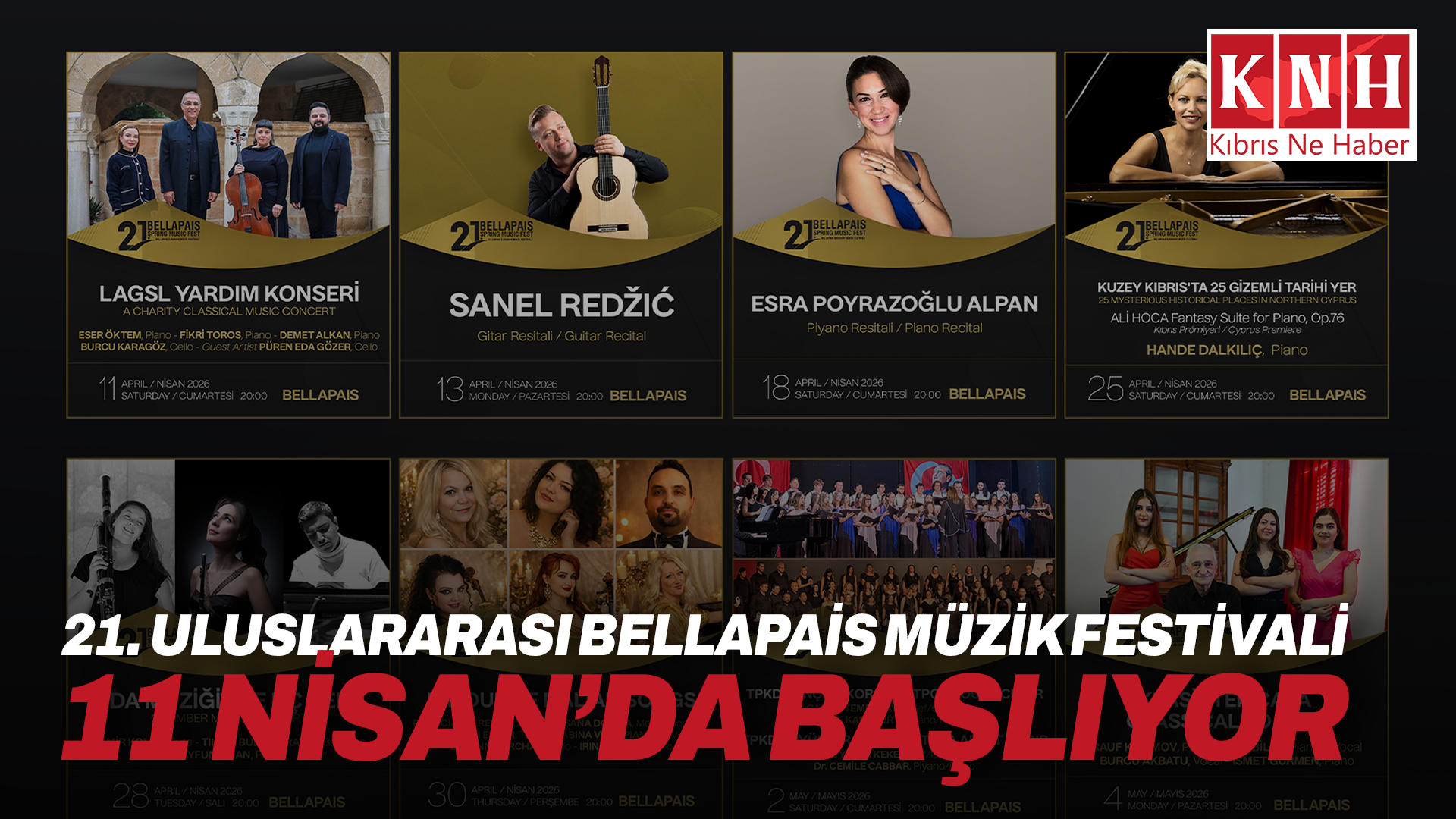 21. Uluslararası Bellapais Müzik Festivali 11 Nisan’da başlıyor