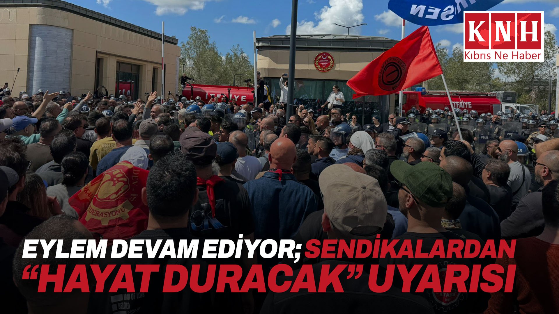 Eylem devam ediyor; Sendikalardan “hayat duracak” uyarısı
