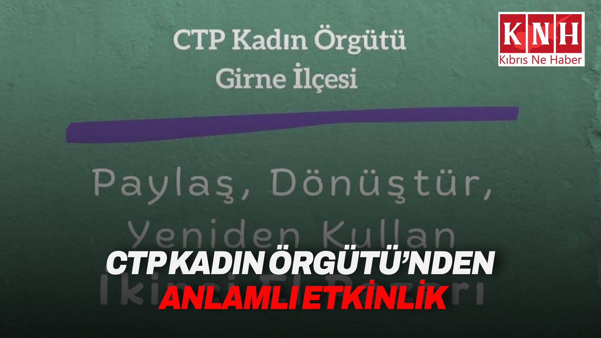 CTP Kadın Örgütü pazar günü Girne’de ikinci el eşya standı açacak