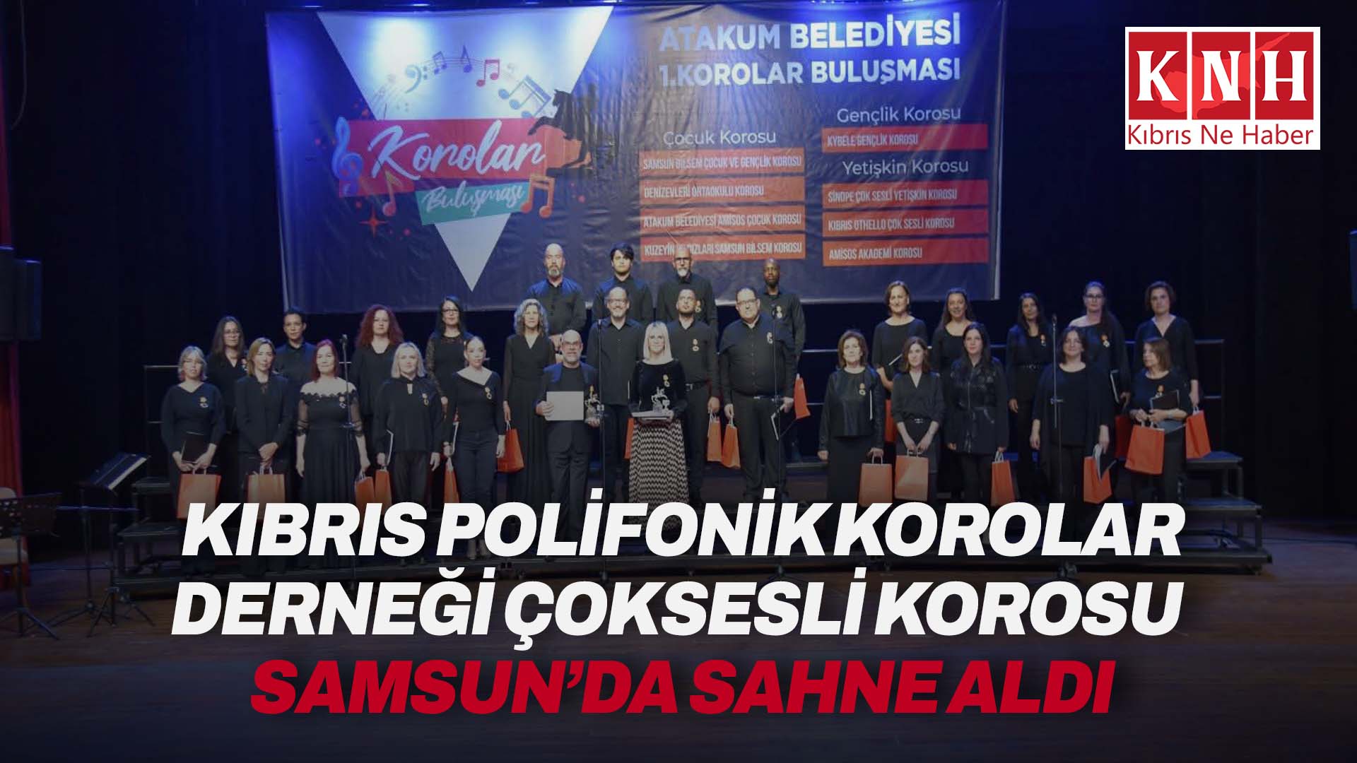 Kıbrıs Polifonik Korolar Derneği Çoksesli Korosu, Samsun'da konser verdi