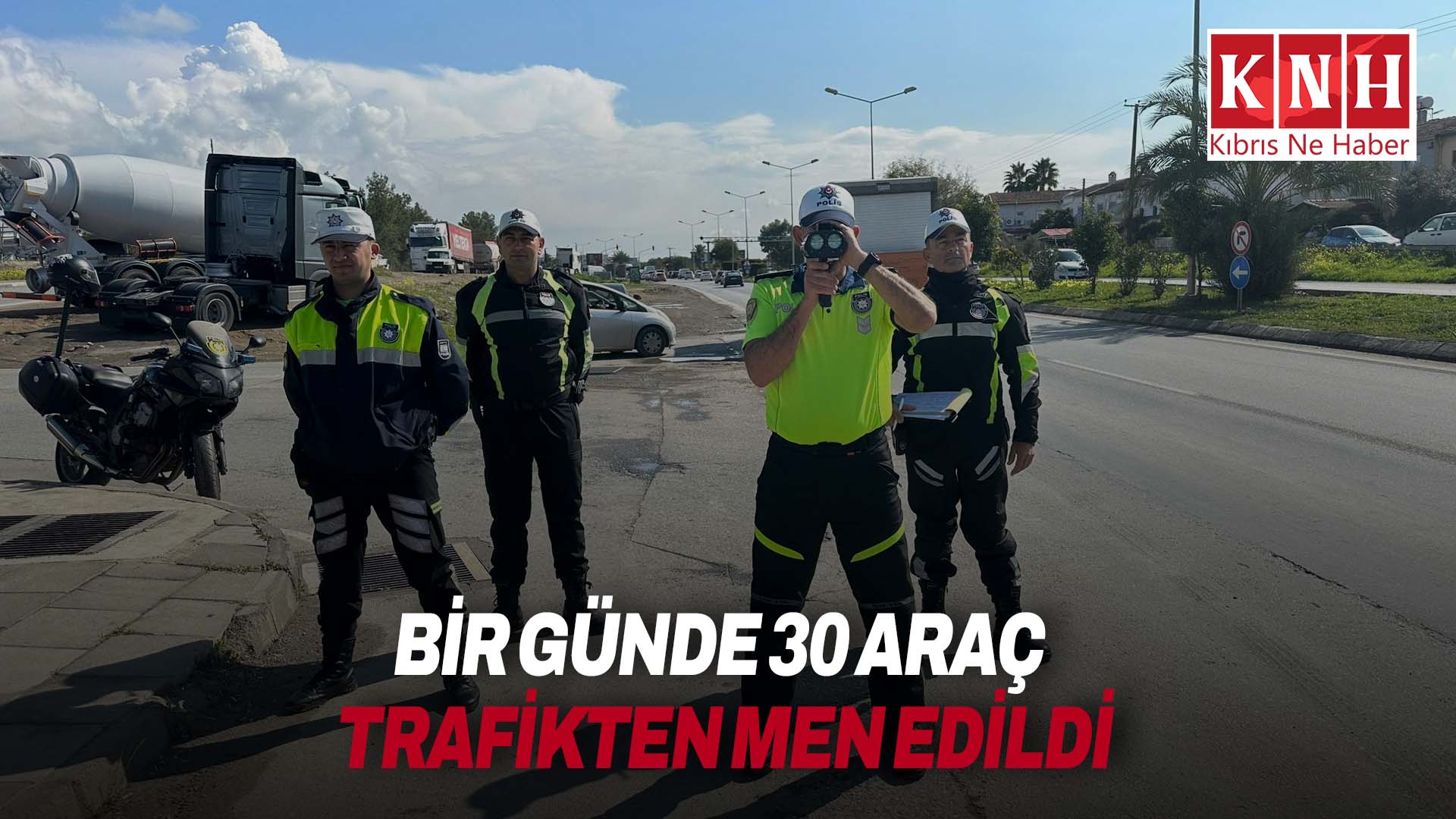 Trafikte denetim: Bir günde 30 araç trafikten men edildi