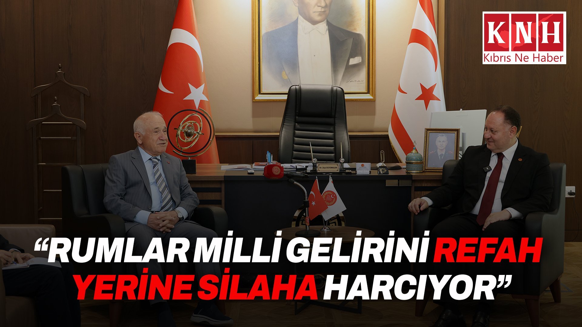 Öztürkler: “Rumlar milli gelirini refah yerine silaha harcıyor”