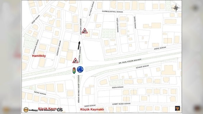 LTB, Hamitköy Atatürk Caddesi'nde Trafik Güvenliğini Artırmak için Kavşak Düzenleme Çalışması Yapacak