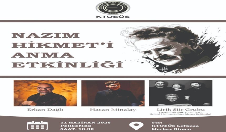KTOEÖS’den Nazım Hikmet’i anma etkinliği