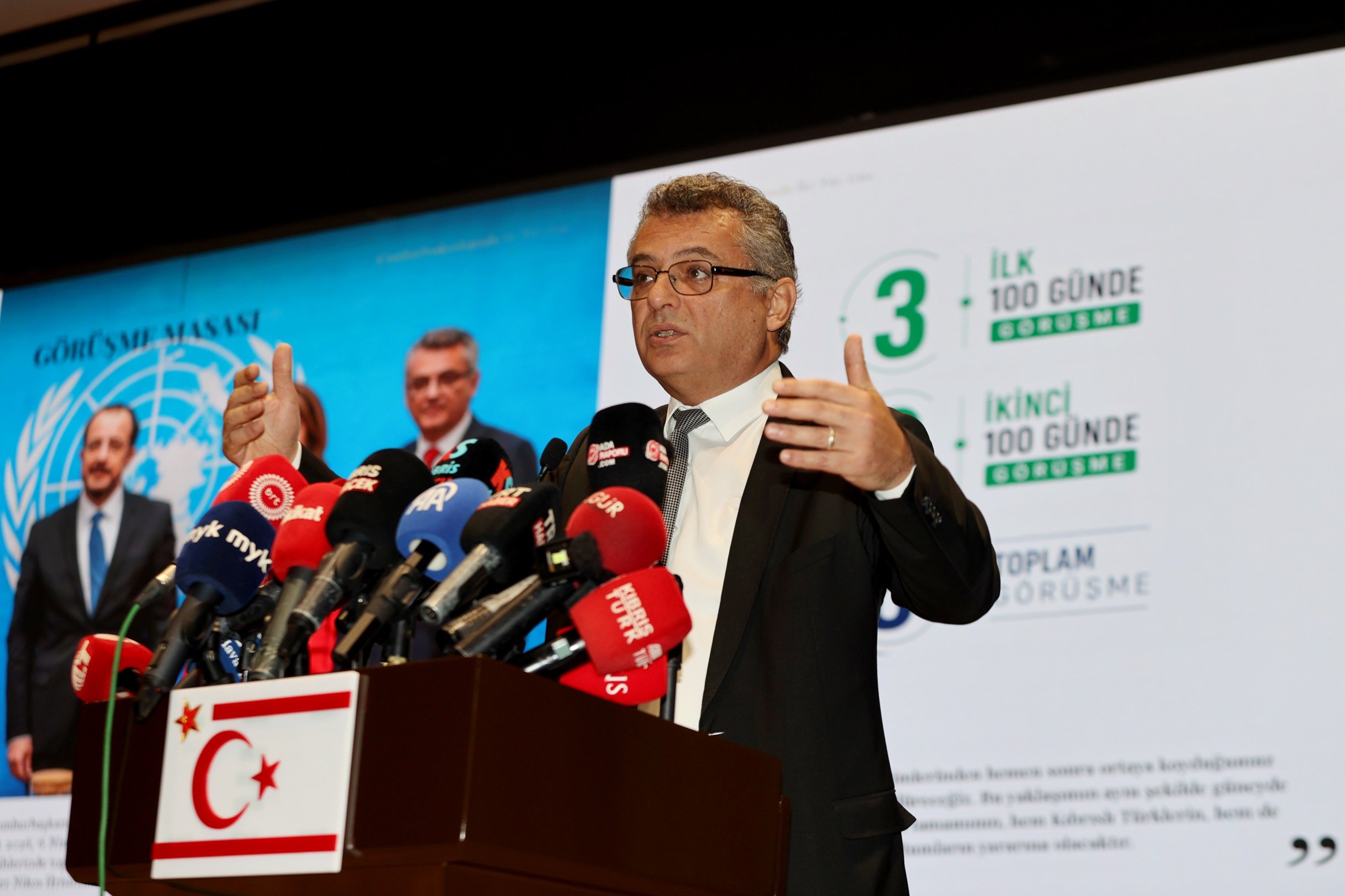 Cumhurbaşkanı Tufan Erhürman, “Cumhurbaşkanlığı’nda 200 Gün” başlıklı basın toplantısı düzenledi: