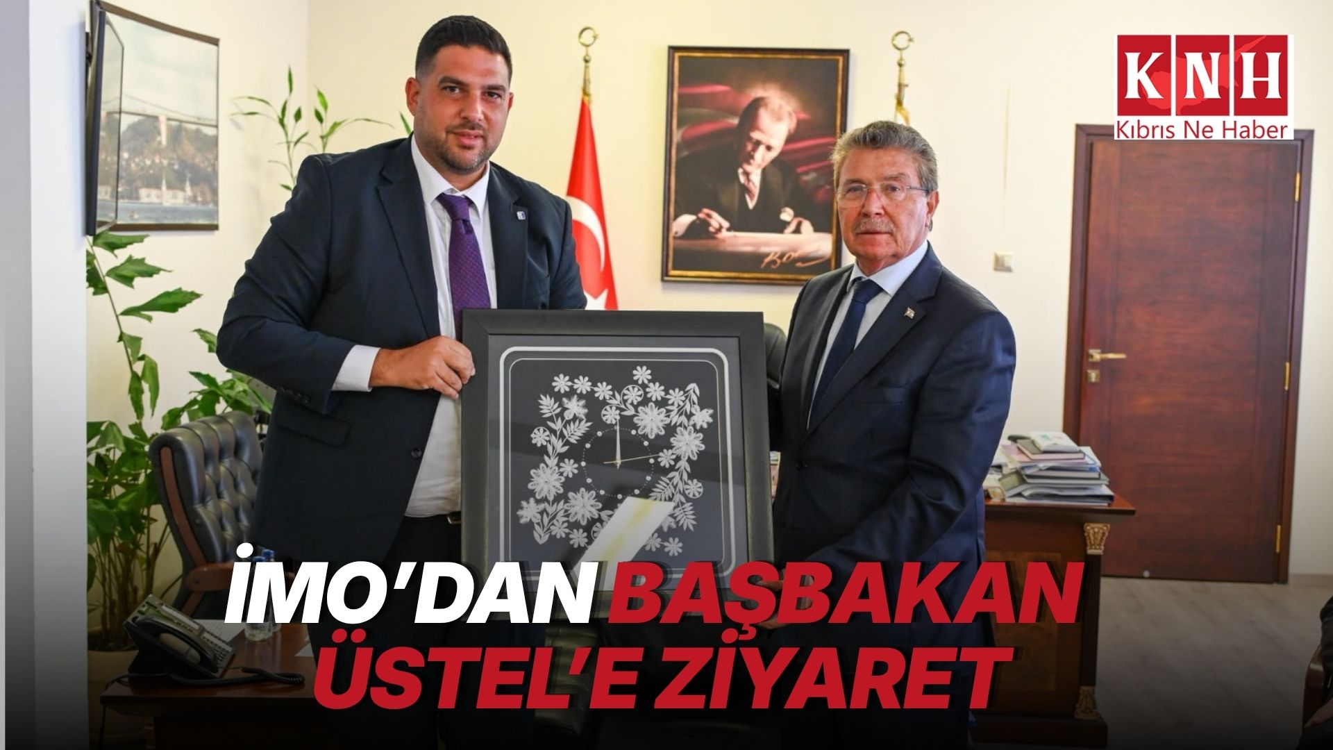KTMMOB İnşaat Mühendisleri Odası, Başbakan Ünal Üstel'i ziyaret etti