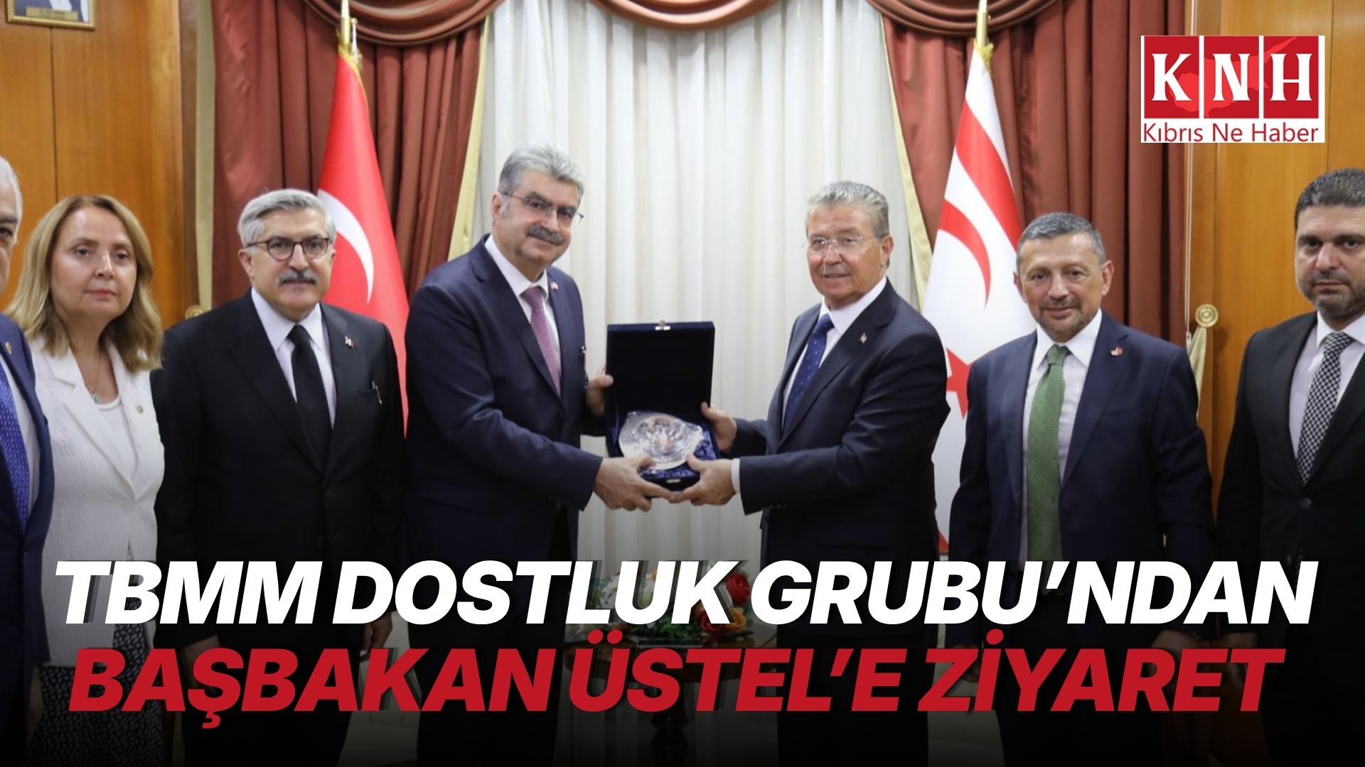 Başbakan Üstel, Türkiye-KKTC Parlamentolar Arası Dostluk Grubu’nu kabul etti